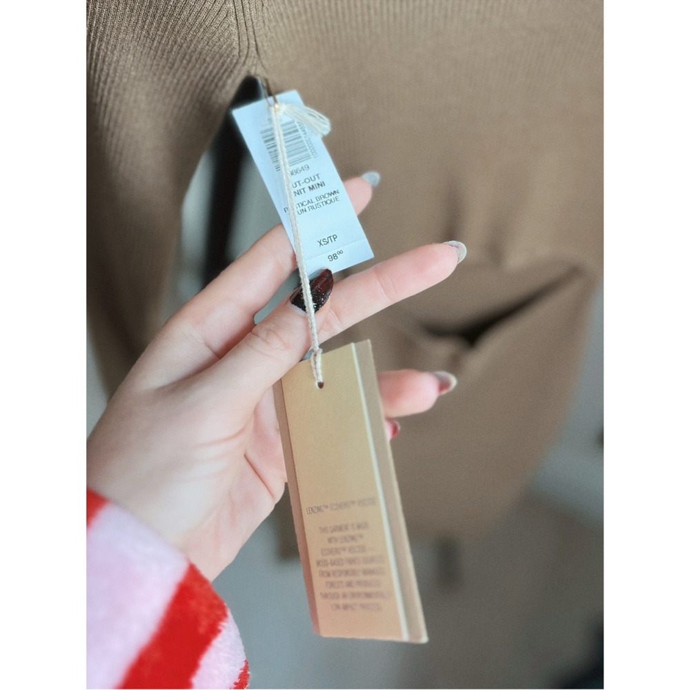 NWT Aritzia Wilfred | Cut-out longsleeve Mini Dress - Picture 5 of 5